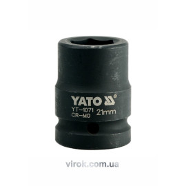 Головка торцева ударна 6-гранна YATO : квадрат 3/4", М= 21 мм, L= 50 мм [16/64]