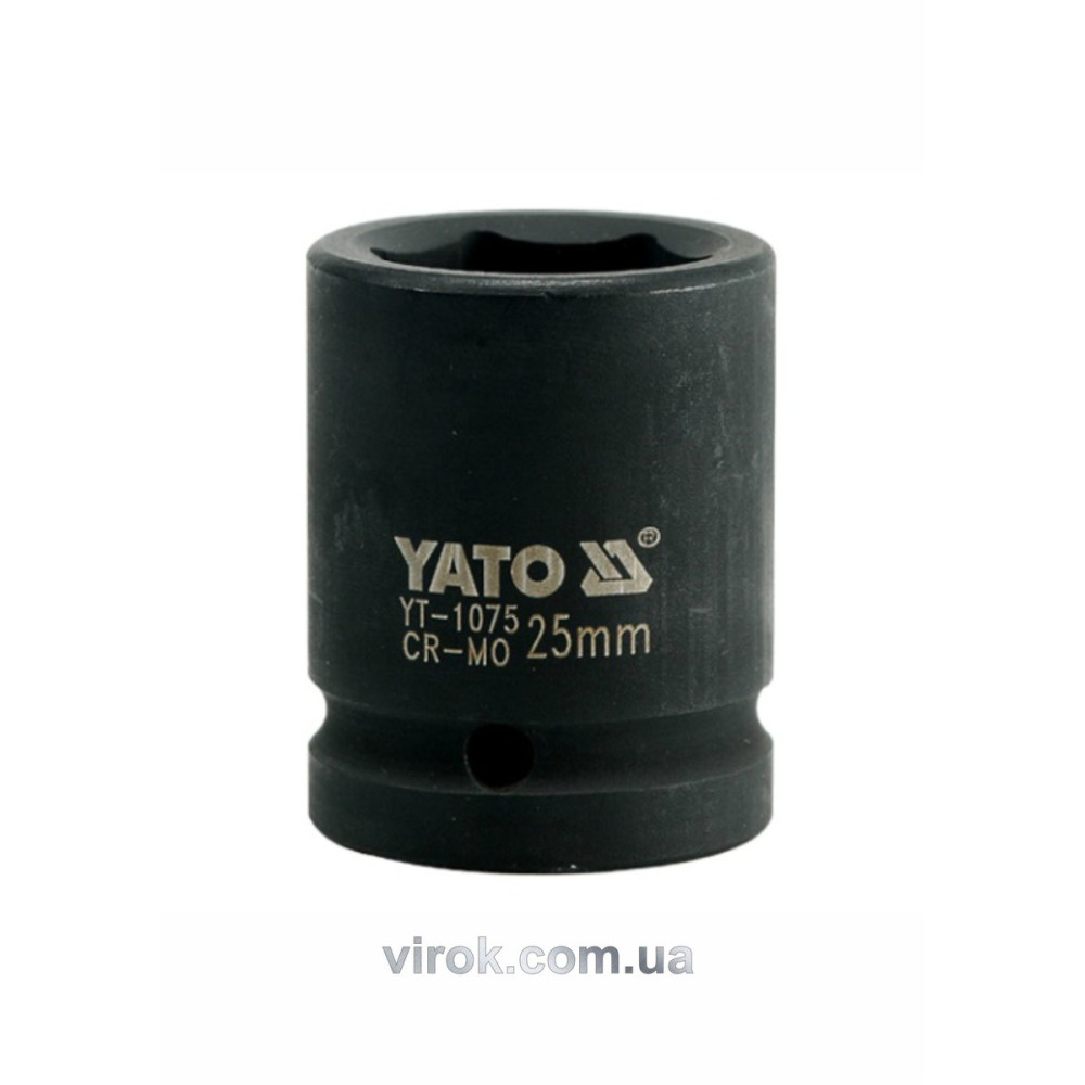 Головка торцева ударна 6-гранна YATO : квадрат 3/4", М= 25 мм, L= 50 мм [16/64]