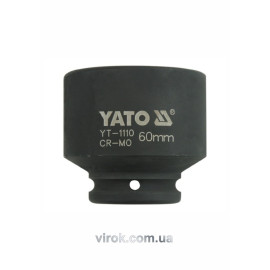 Головка торцева ударна 6-гранна YATO : квадрат 3/4", М= 60 мм, L= 74 мм [2/8]