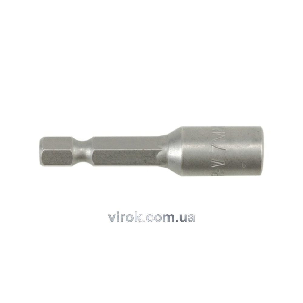 Насадка торцева магнітна 6-гранна YATO : HEX М7 x 48 мм. HEX Ø= 1/4" YT-1502
