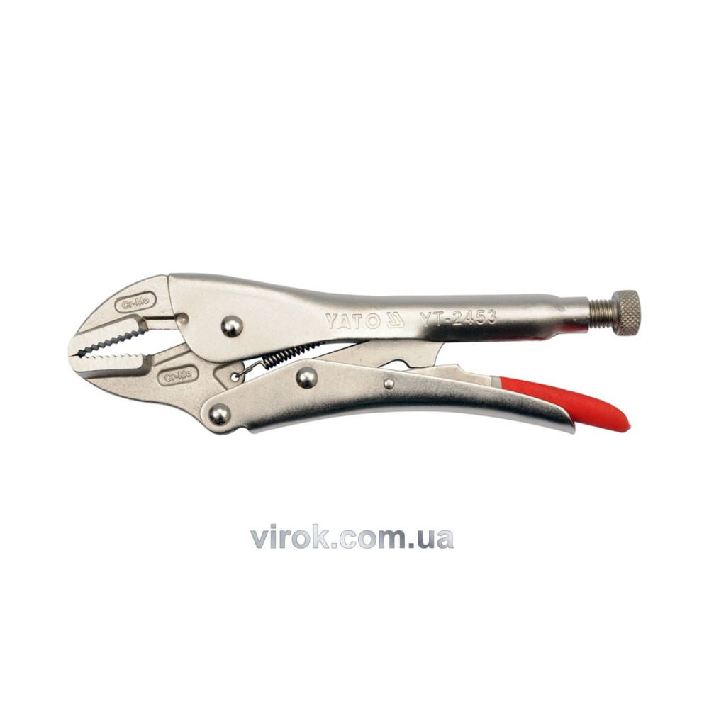 Кліщі затискні YATO : Cr-Mo, L= 250 мм YT-2453