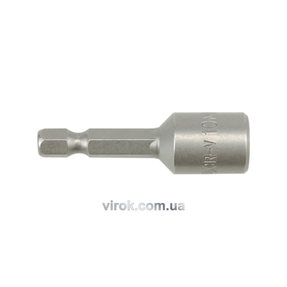 Насадка торцева магнітна 6-гранна YATO : HEX М10 x 48 мм. HEX Ø= 1/4" YT-1505