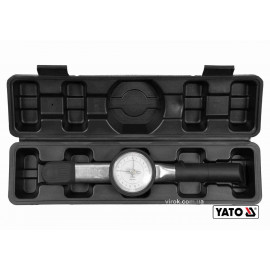 Ключ динамометричний YATO : квадрат 1/4", F= 1- 10 Нм зі стрілочно циферблатною шкалою YT-07831