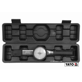 Ключ динамометричний YATO : квадрат 3/8", F= 3- 30 Нм зі стрілочно циферблатною шкалою YT-07832
