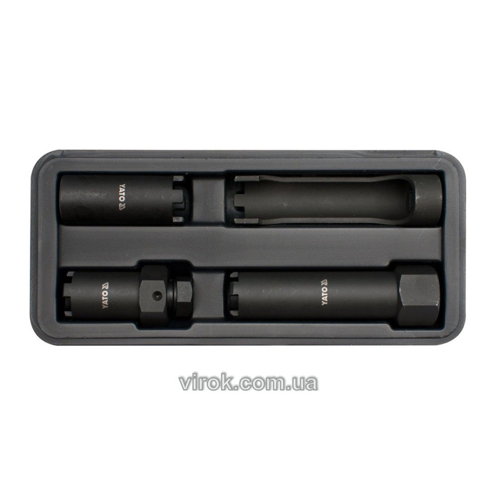 Ключі шипові для форсунок YATO, з квадр. 1/2", Набір 4 шт.  [8]