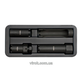 Ключі шипові для форсунок YATO, з квадр. 1/2", Набір 4 шт.  [8]