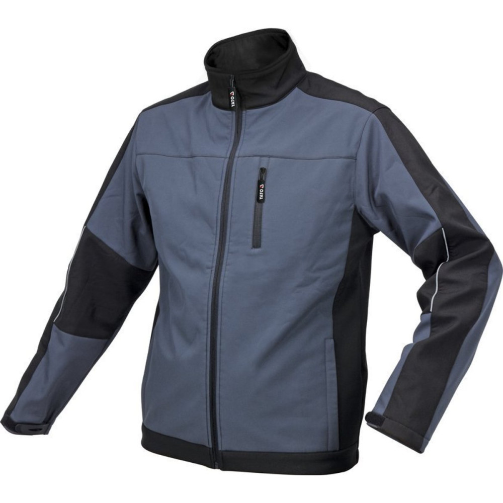 Куртка робоча SOFTSHELL YATO розмір S, чорно-темно-сіра, 3 кишені, 96% поліестер і 4% спандекс [10]
