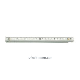 Метр складений пластмасовий VOREL : L= 2 м [12/120]