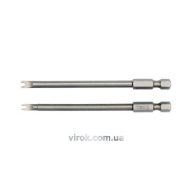 Набір насадок викруткових YATO : SPANNER #4-#8, HEX 1/4", L= 100 мм. 2 шт. [25/100]