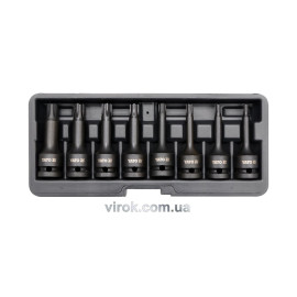 Набір насадок викруткових ударних YATO : RIBE M5-M13. квадрат 1/2". 8 Од. [15]