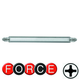 1/4" Бита крестовая двухсторонняя  РH.3xPH.4, L=165 мм (FORCE 121D34)
