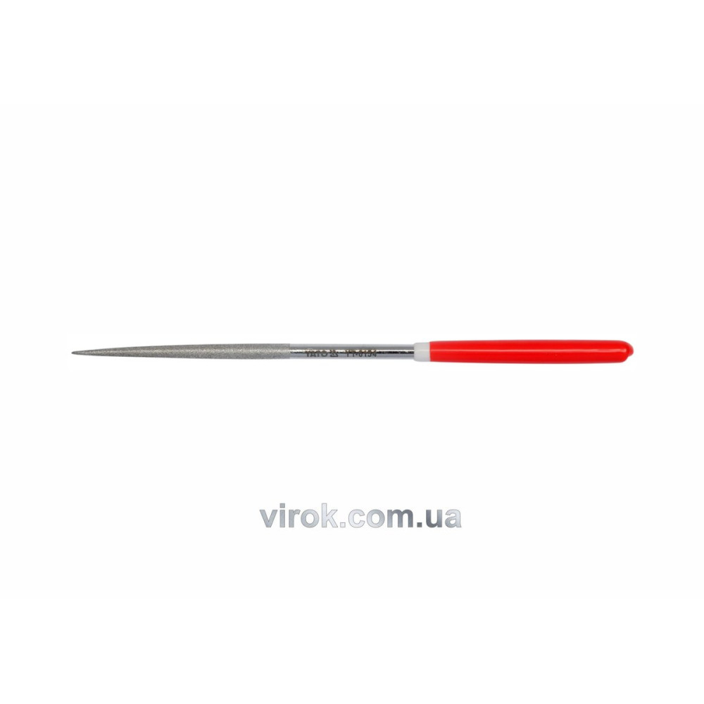 Надфіль алмазний YATO круглий, l= 180/70 мм, Ø= 5 мм [45/450]