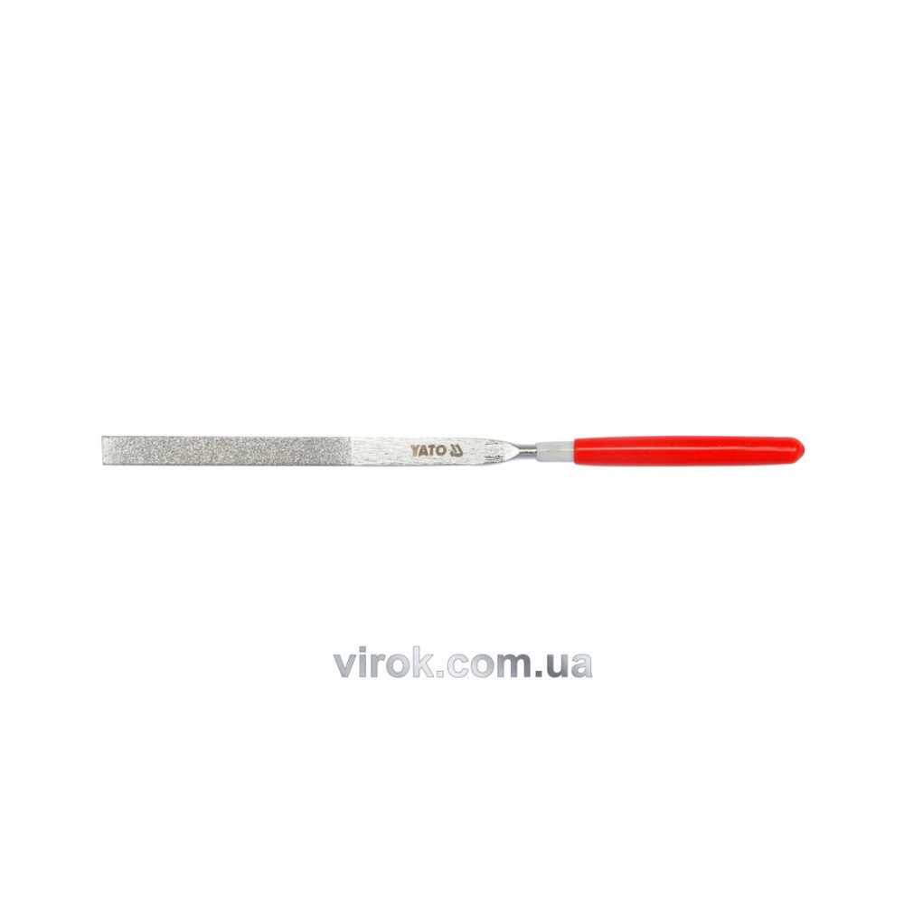Надфіль алмазний YATO плоский, l= 140/50 мм, b= 3 мм [120/1200]