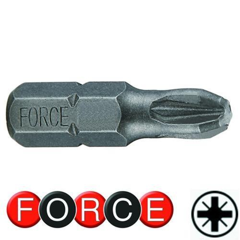 1/4" Бита крестовая PZ.1, L=30 мм (FORCE 122301)