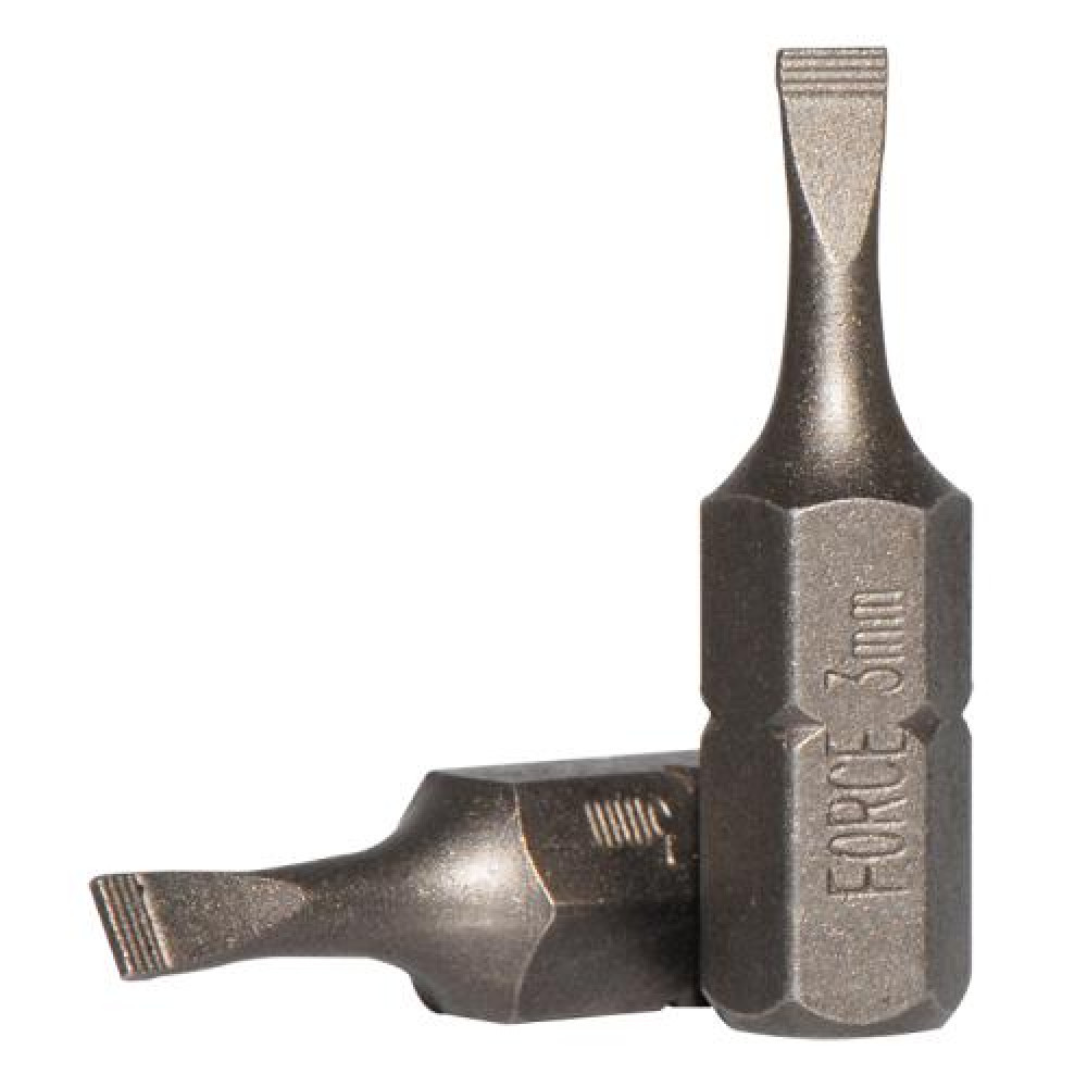 1/4" Бита шлицевая (SL) 0.5х3 мм, L=25 мм (FORCE 1232503)
