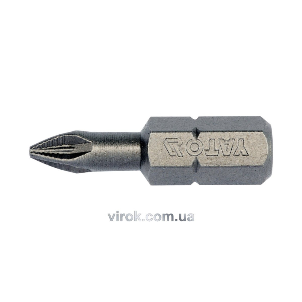 Насадка викруткова YATO : "Pozidriv" РZ1 x 25 мм. HEX 1/4". 10 (Уп/Шт.) [25/200]