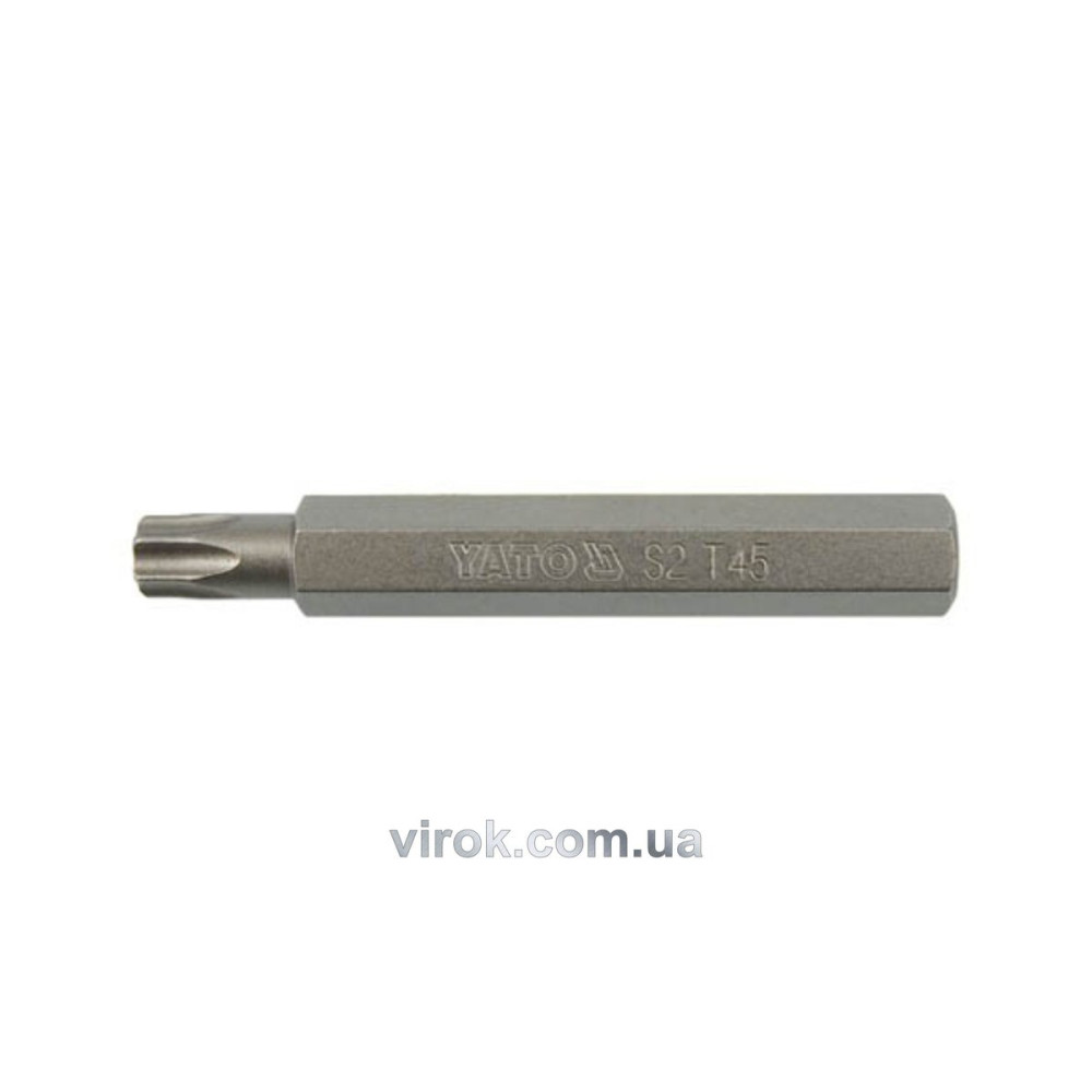 Насадка викруткова YATO : "TORX" T25 x 75 мм. 6-гр. хвост.- 3/8" (Шт/Уп.) [10/100]
