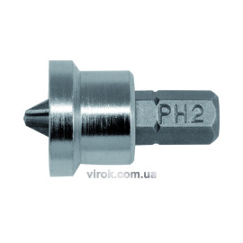 Насадка викруткова для гіпсокартону YATO : "Phillips" PH2 х 25 мм. HEX 1/4". 20 (Уп/Шт.) [20/20/40]