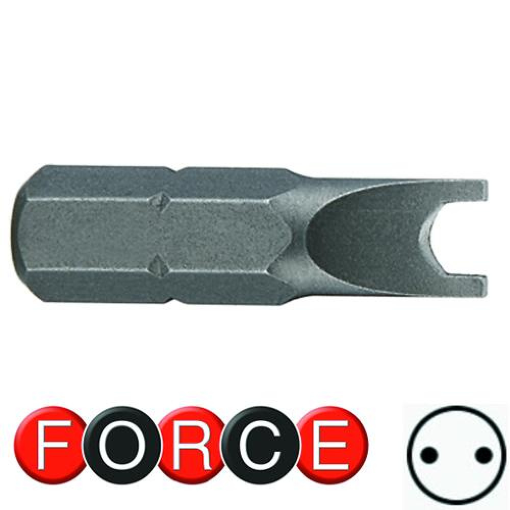 1/4" Бита Spanner (вилка) №4, L=25 мм (FORCE 123S2504)