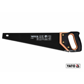 Ножовка по дереву YATO : L= 450 мм, 7 зубов/1", холст t= 1 мм, покрытое PTFE YT-31092