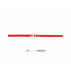 Олівець столярний YATO : L= 245 мм х 12 мм. червоний. 144 (Уп/Шт.) [8]