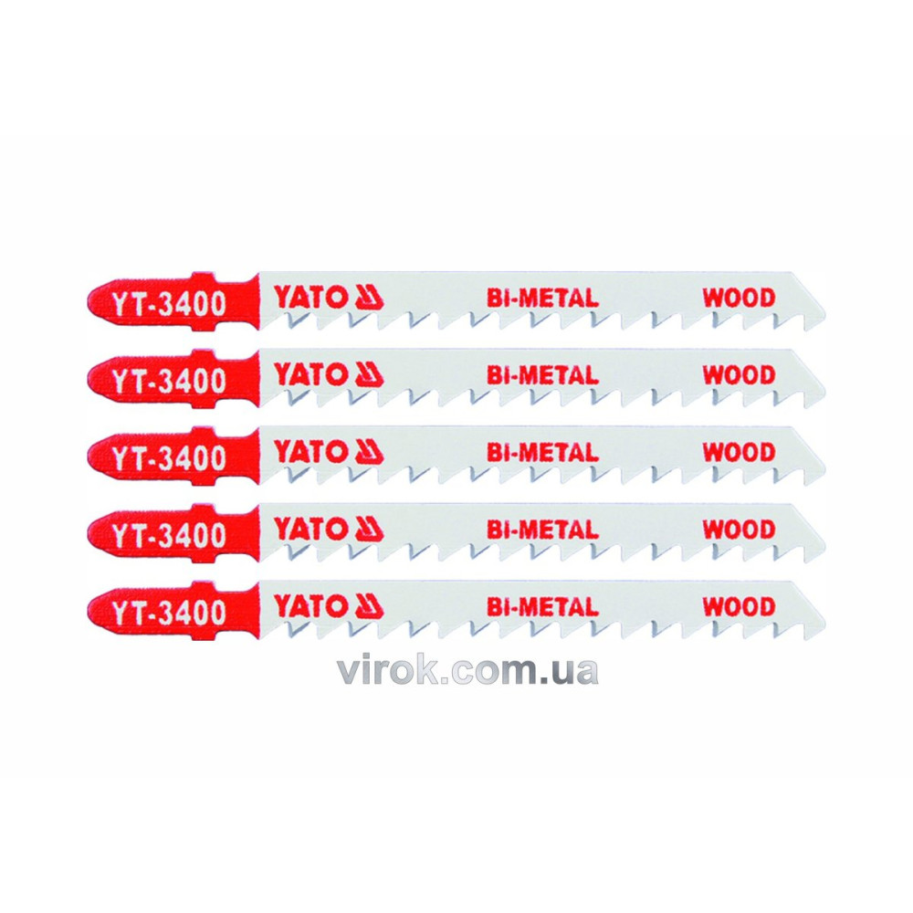 Полотно для електролобзика YATO BI-METAL (дерево) , 6TPI , l=100м, набір 5пр. YT-3400