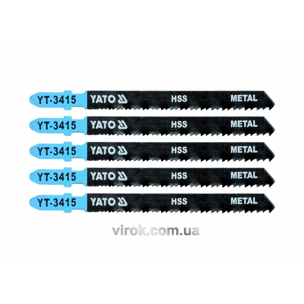 Полотно для електролобзика(метал) YATO : 24-10TPI, L= 100 мм, Уп. 5 Шт. YT-3415