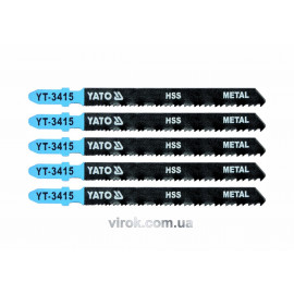 Полотно для електролобзика(метал) YATO : 24-10TPI, L= 100 мм, Уп. 5 Шт. YT-3415