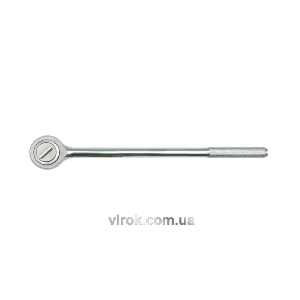 Тріщатка VOREL до головок торцевих, квадрат 3/4", L= 500 мм, 24T, з металевою ручкою [10]