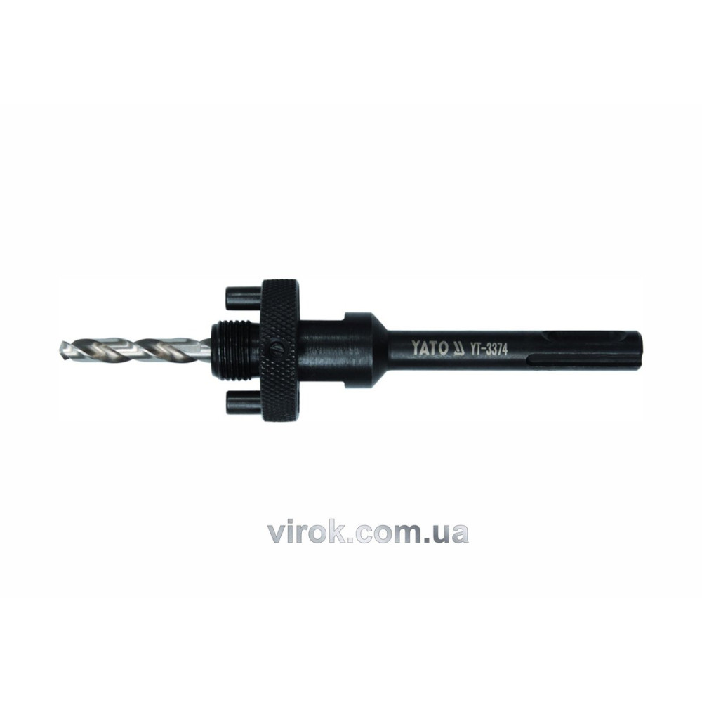 Тримач зі свердлом YATO : SDS+, Ø= 5/8", для кільцевих пил Ø=32-200 мм [25/50]