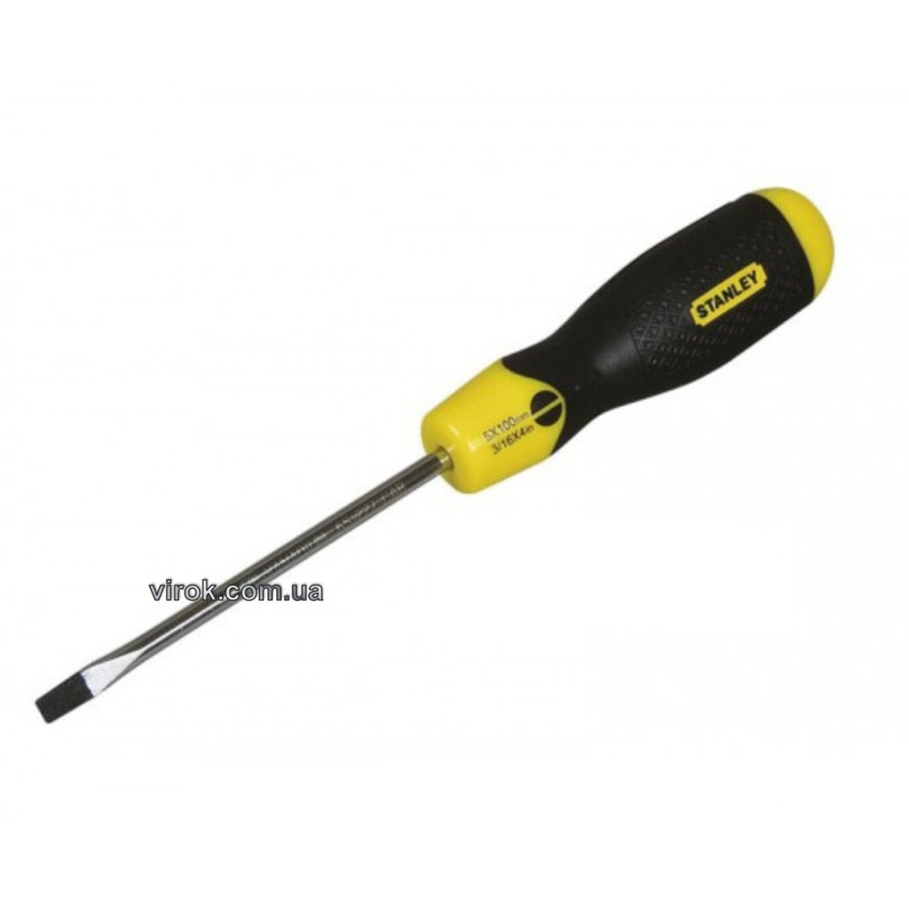 Викрутка плоска STANLEY "Cushion Grip" : шліц SL8 x 150 мм DW