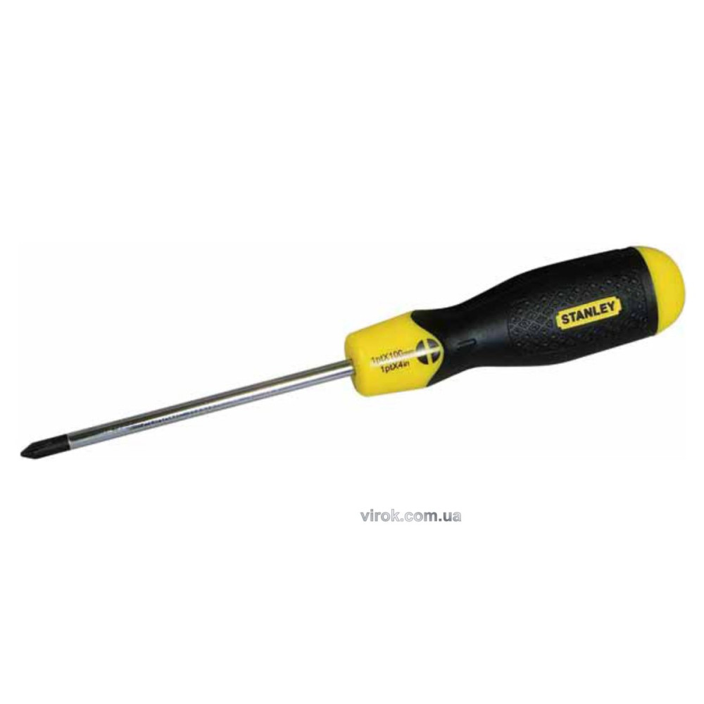 Викрутка хрестова STANLEY "Cushion Grip" : "Philips" PH1 x 60 мм DW