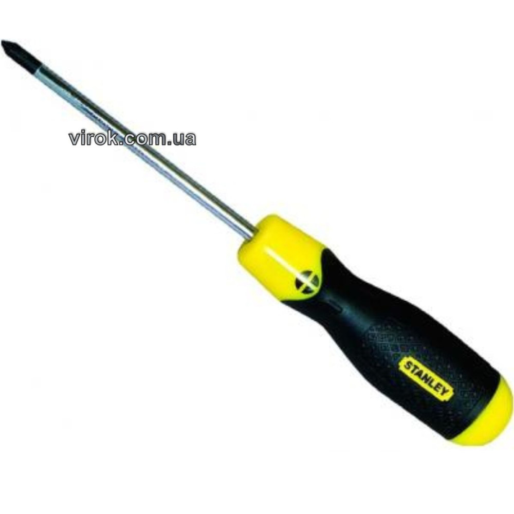 Викрутка хрестова STANLEY "Cushion Grip" : "Philips" PH1 x 75 мм DW
