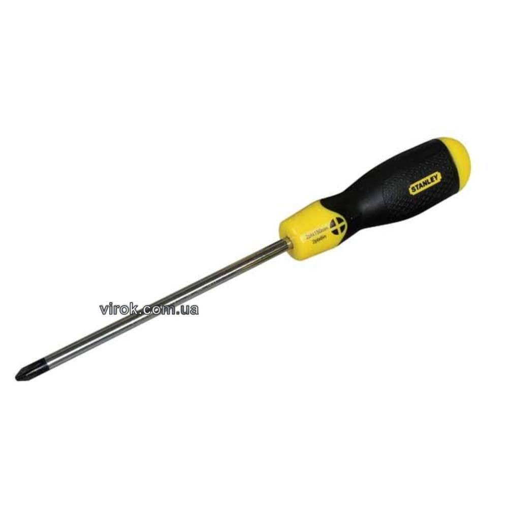 Викрутка хрестова STANLEY "Cushion Grip" : "Pozidriv" PZ1 x 75 мм DW