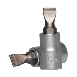 1/4" Головка-бита шлицевая (SL) 7 мм, L=32 мм (FORCE 3233207)
