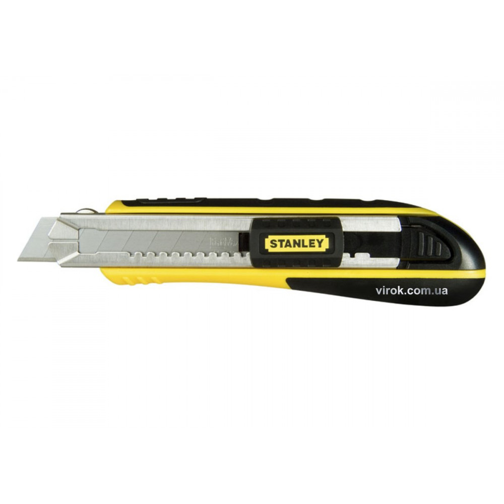 Ніж STANLEY "FatMax" Cartridge з висувним лезом з відломними сегментами : M= 18 мм, L= 180 мм.