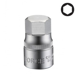 1/2" Головка-бита шестигранная (HEX) цельная 12 мм, L=40 мм (FORCE 34412)