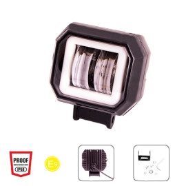 Фара рабочего света + DRL WLP-20S4M SPOT 4Led*5W (70*60*50)/10-30V/20W/6000K