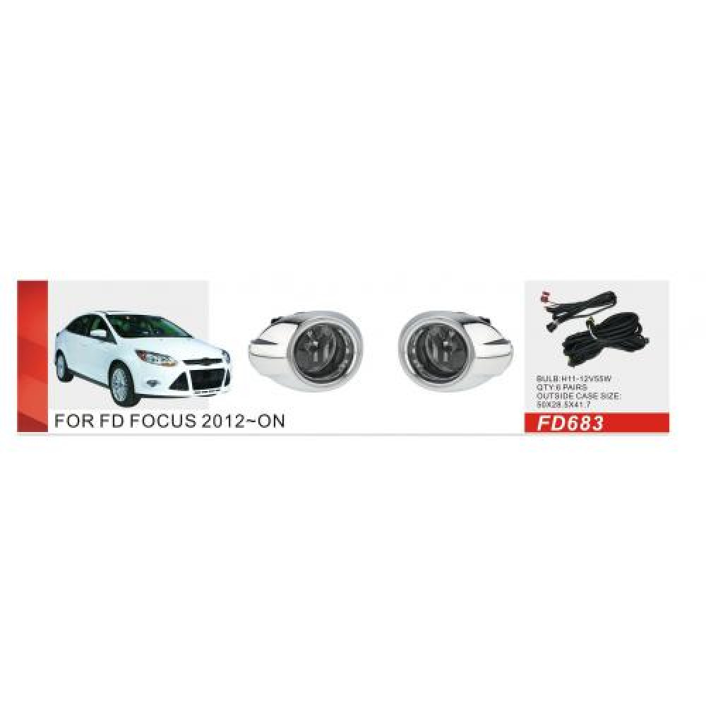 Фары доп.модель Ford Focus 2012-13/FD-683/H11-12V55W/эл.проводка