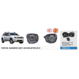 Фары доп.модель Renault Duster 2010-15/Sandero 2007-10/RN0143/H11-12V55W/эл.проводка