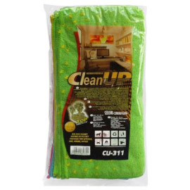 Салфетка микрофибра CleanUP CU-311 универс. 25х25см 11шт