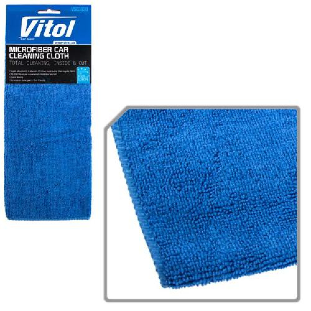 Салфетка микрофибра VSC3030 универс. 30х30см/синяя