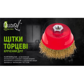 Alloid. Щетка торцевая "витая проволока"  75мм, М14х2