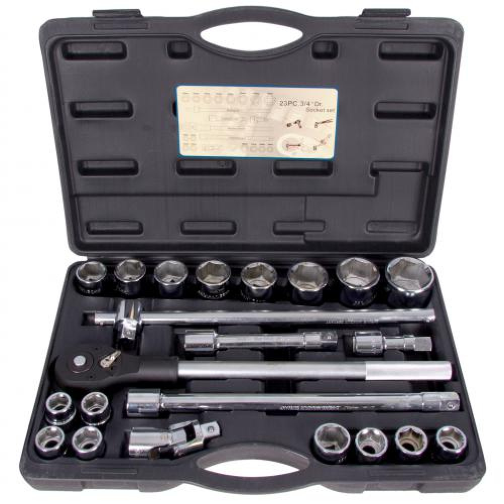 Alloid. Набор головок 3/4", 23 предм. 19-50 мм. (НГ-6023М)