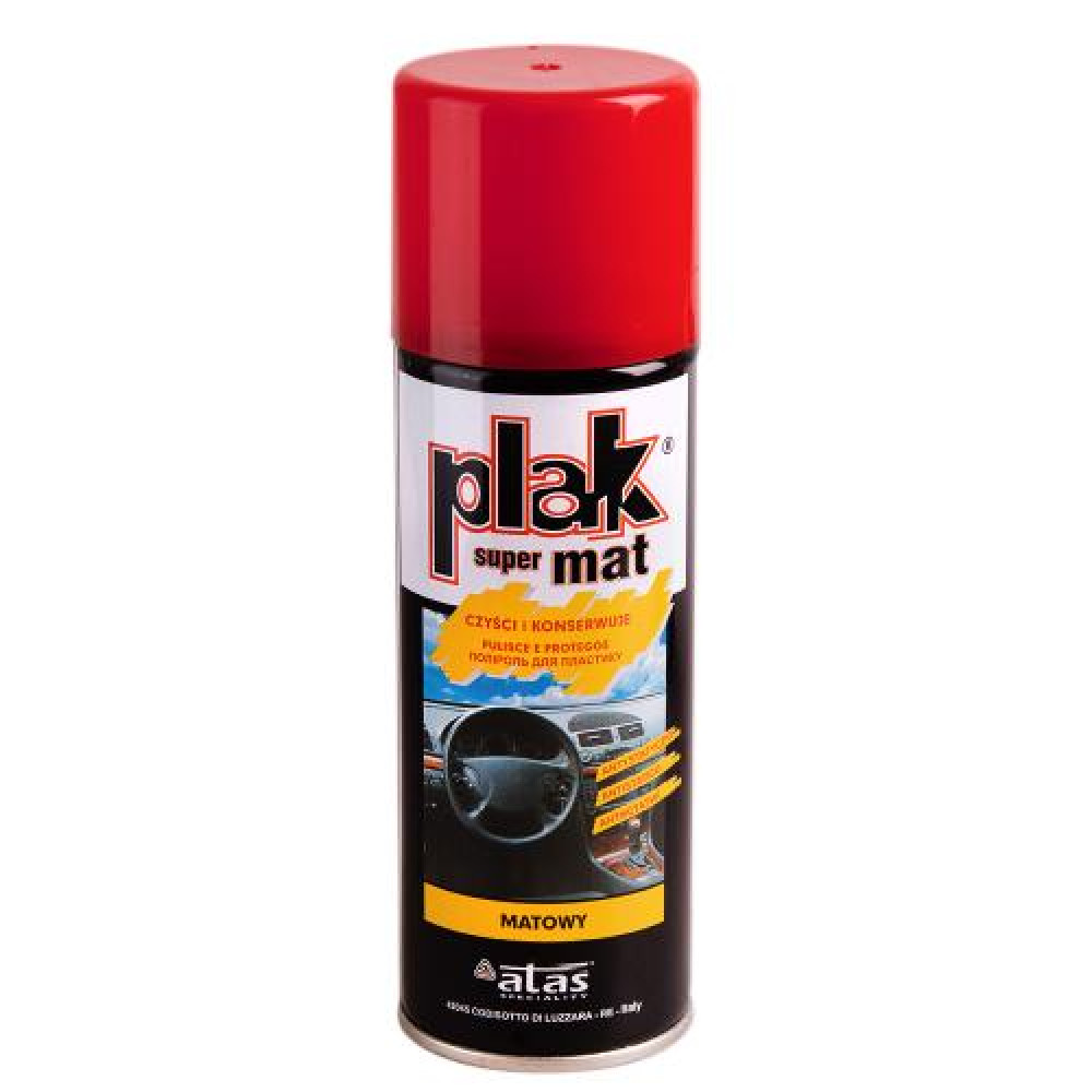 Полироль для пластика и винила ATAS/PLAK 200 ml SUPERMAT клубника/fragola