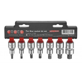 1/2" Набор головок-бит Torx L=55 мм 7 пр. (T30-T70) (FORCE 40717)