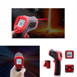 Бесконтактный инфракрасный термометр (пирометр)  -50-400°C, 12:1, EMS=0,95  WINTACT WT319A