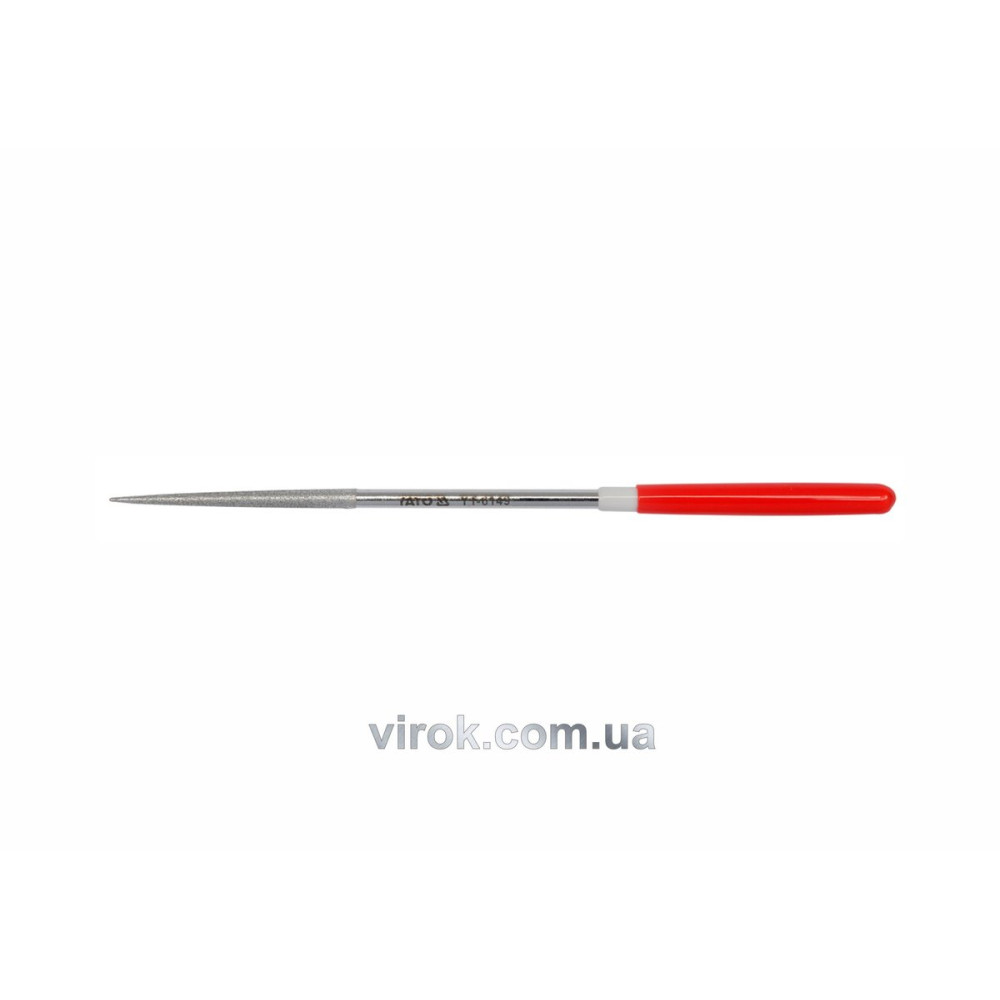 Надфіль алмазний YATO круглий, l= 160/50 мм, Ø= 4 мм [80/800]