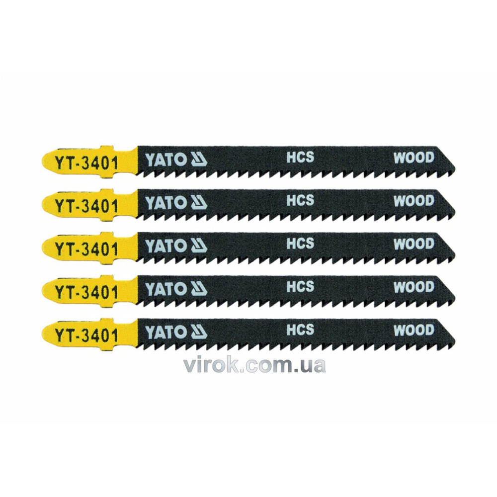 Полотно для електролобзика (дерево-пластик) YATO : L= 100 мм. YT-3401