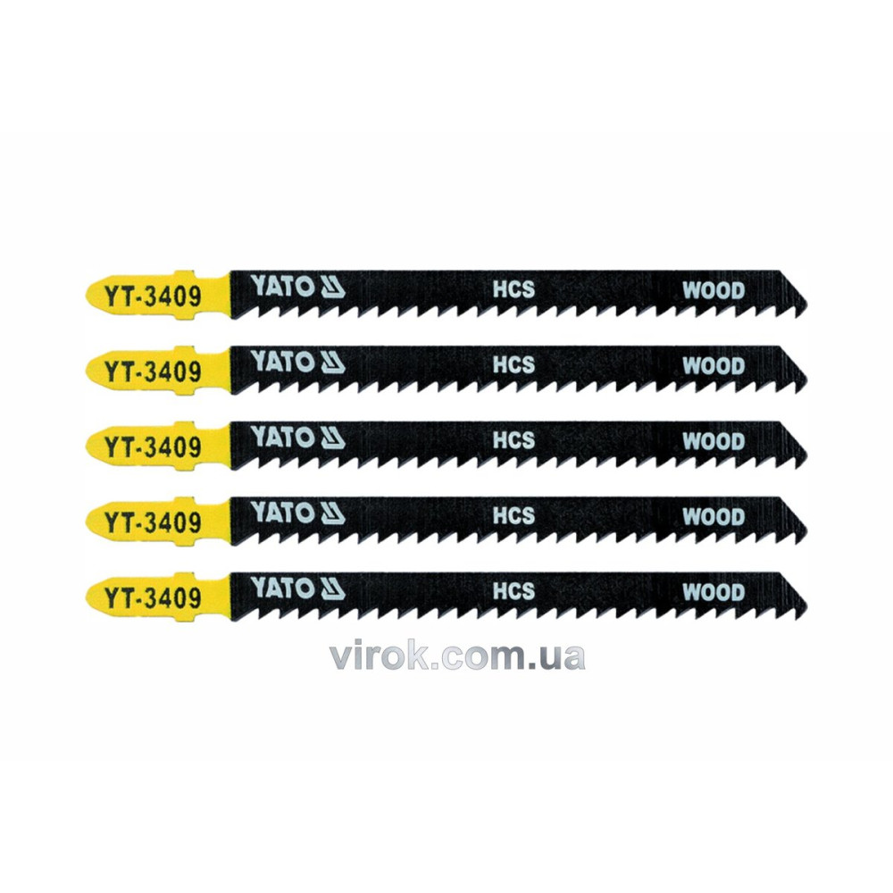 Полотно для електролобзика(дерево) YATO : 8TPI, L= 115 мм. Уп. 5 Шт. YT-3409
